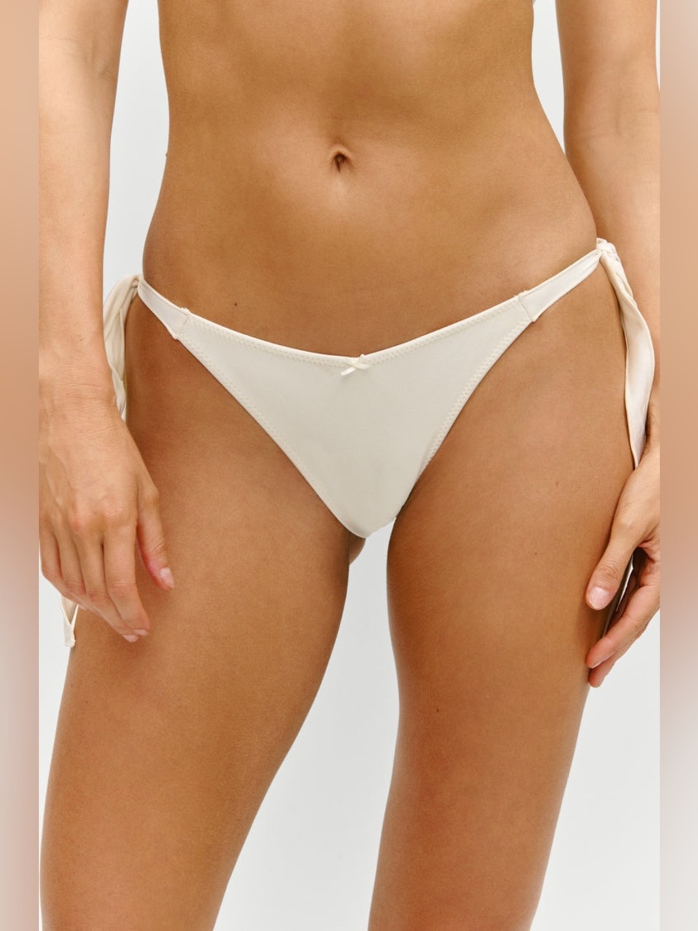 New! Frankie's Bikinis x Paige Lorenze Forever Satin Bottom Medium 34798